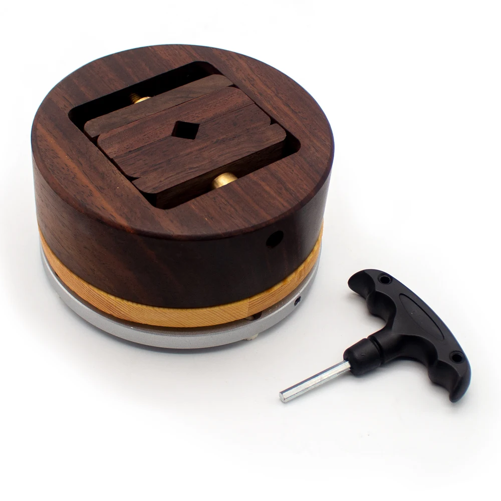 Fixture Ebony Seal Carving Jig with Rotating Base Stamp Engraving Rotary