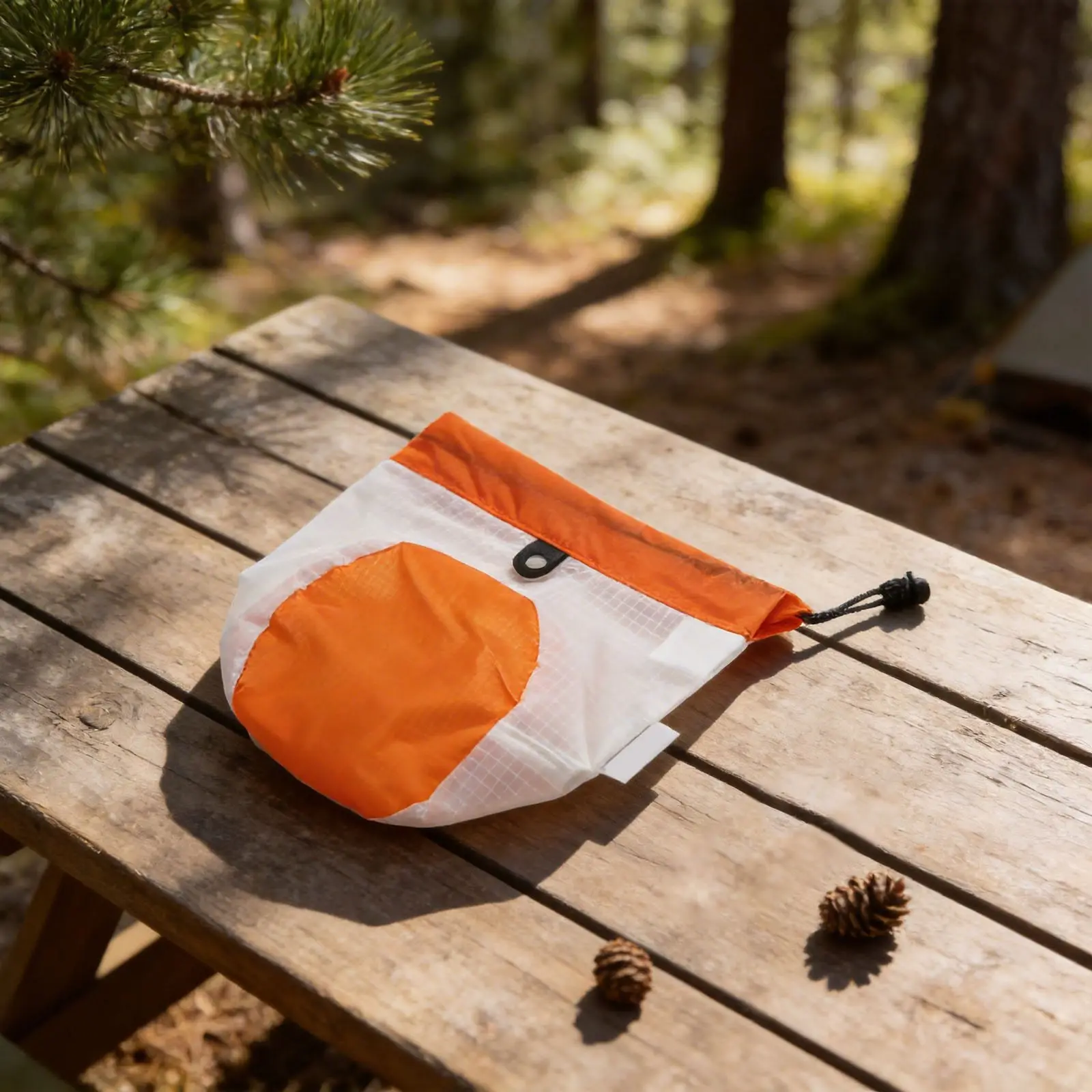15D Silicon Coated Nylon Drawstring Bag with High Waterproof Rating PU5000mm for Camping For Travel and Outdoor Gear Storage