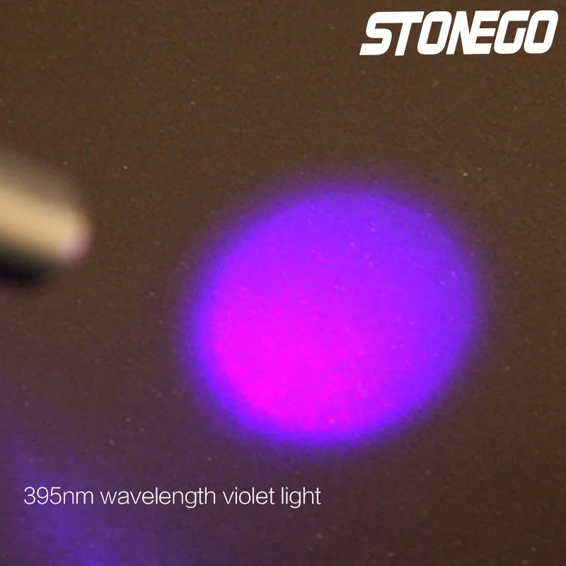 Wasserdichte Mini 395 nm UV-Taschenlampe für UV-Kleber, Aushärtung von Haustier-Urin-Inspektion, UV-Taschenlampe, Gelddetektor-Stift