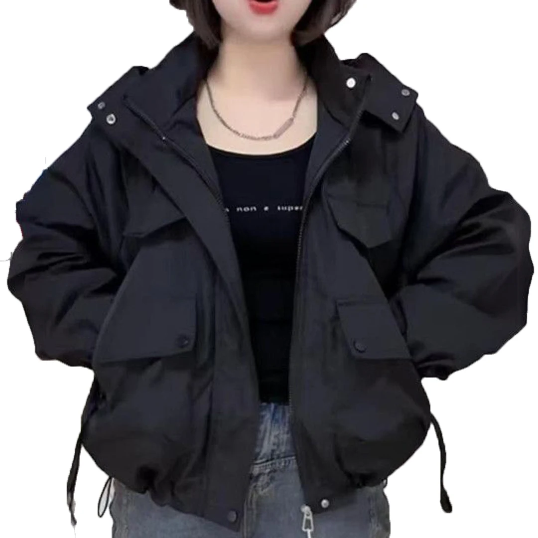 

Women's Bomber Jacket hoodies Long Sleeve Zipper big poccket Jacket Women 2025 High Street joggering Jackets Coats Outerwears