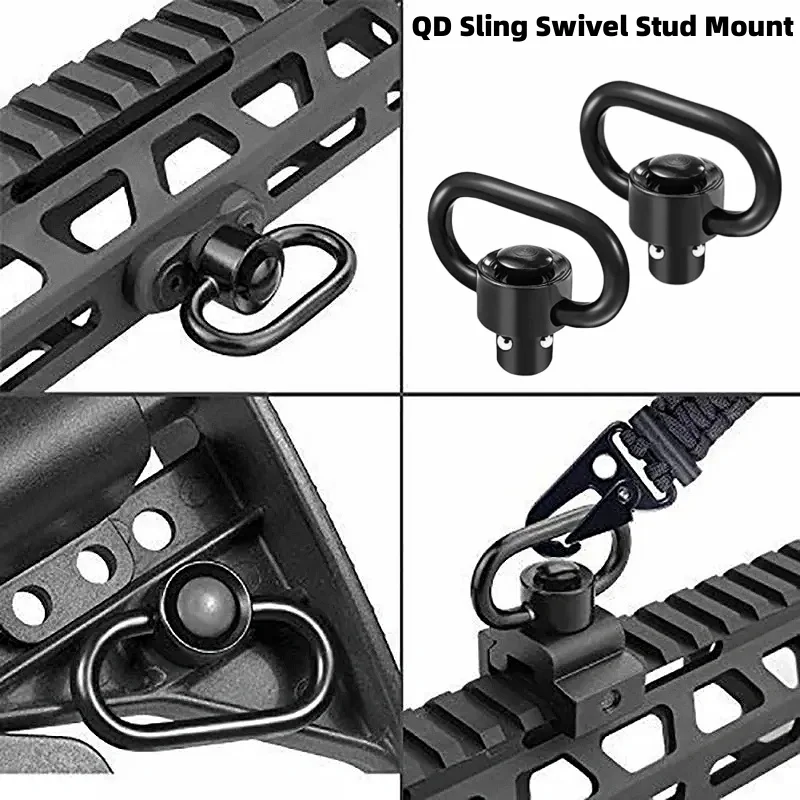 1/2PCS Quick Detach Release Mount QD Sling Swivel Stud Mount Adapters Hunting Gun Accessories For Mlok Rail QD Quick Mount