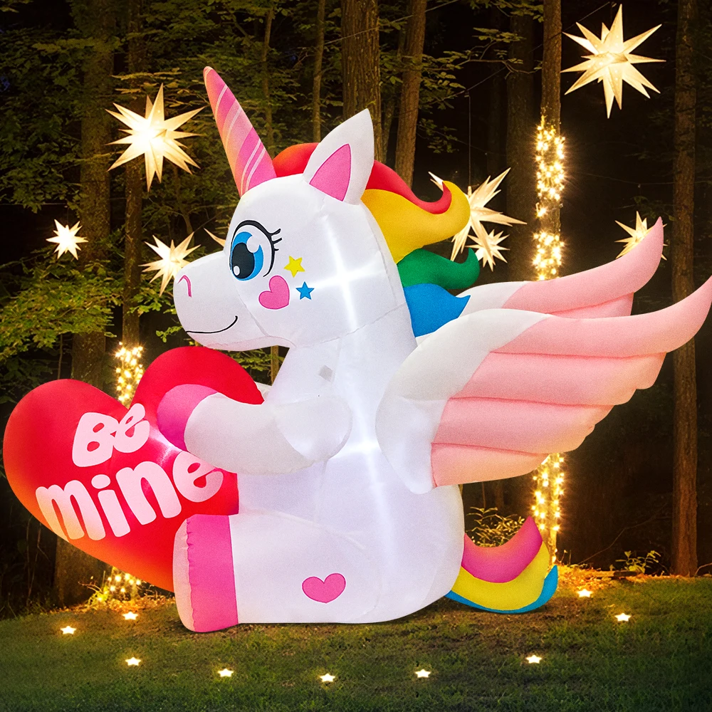 New Birthday Valentines Day Propose Marry Wedding Home Outdoor Inflatable Decoration With LED Light Garden Party Decor Gifts