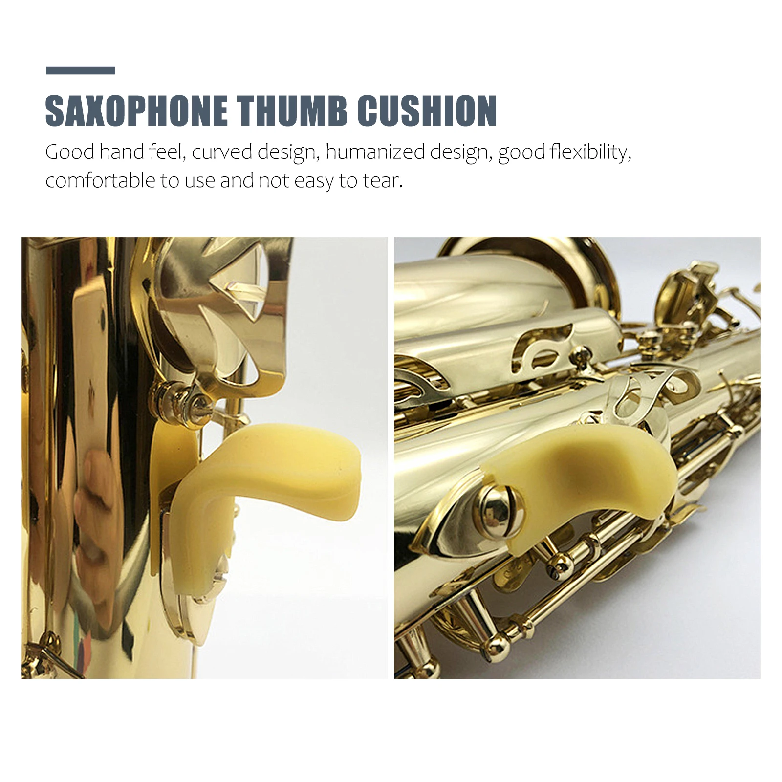 

Saxophone Hand Holder Thumb Rest Grip Finger Protector Instrument Accessories Silica Gel Cushion