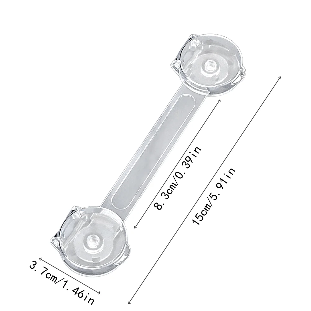 Serrure de sécurité pour enfants, 3 à 10 pièces, transparente, Anti-ouverture, sangle souple multifonctionnelle, serrure de sécurité Anti-pincement, boucle de Protection de sécurité