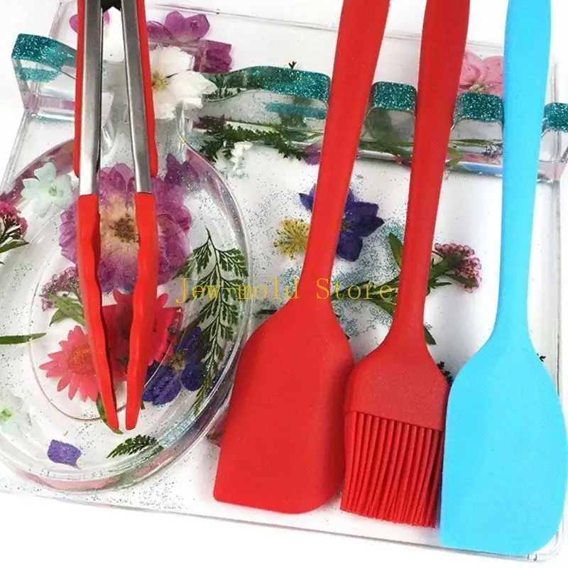 

C71B Spoon Storage Tray Epoxy Resin Mold Tableware Rack Plate Silicone Mould DIY Crafts Home Decortaions Casting Tools