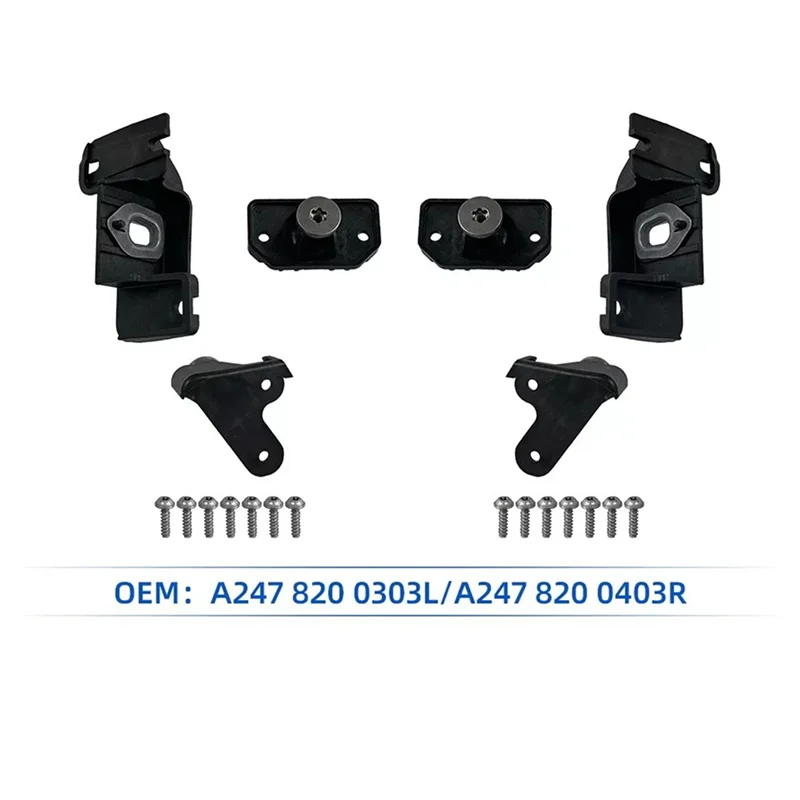 

3Pair Headlight Repair Bracket Kits A2478200303 A2478200403 For GLB Class X247 20-2024 Headlamp Fixed Claw