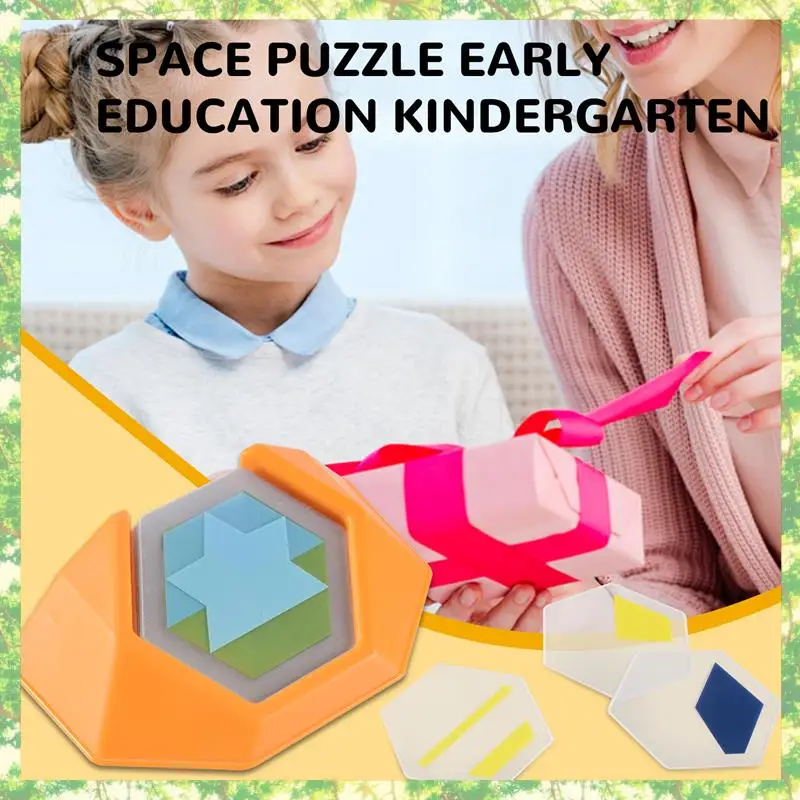 Eco-Friendly-Preschool Color Code Games Logic Jigsaws For Kids Figure Cognition Spatial Thinking Educational  Learning Skills