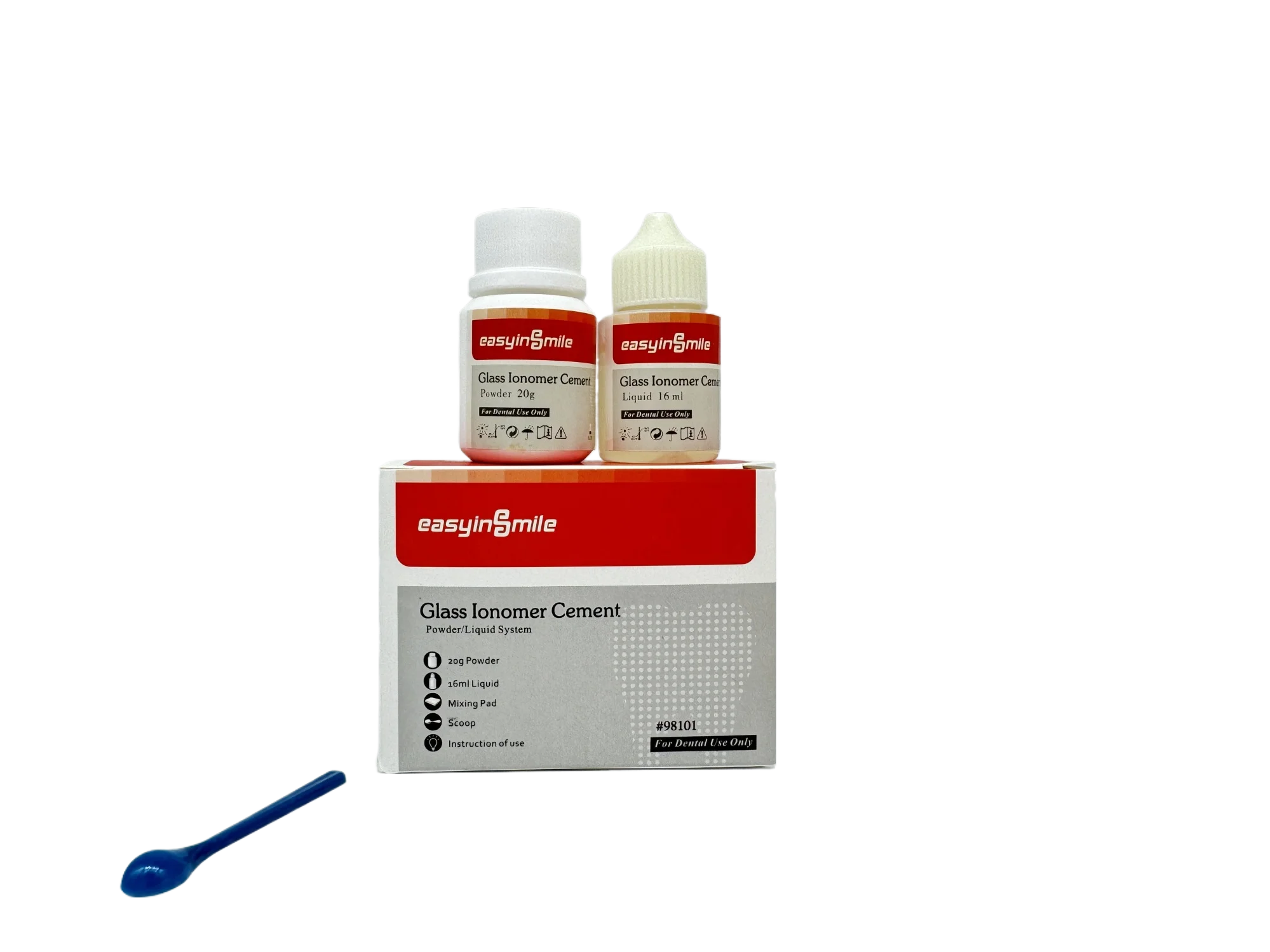 20g+16ml Dental materials glass ionomer cement permanent set of dental fillings permanent  for dental restoration