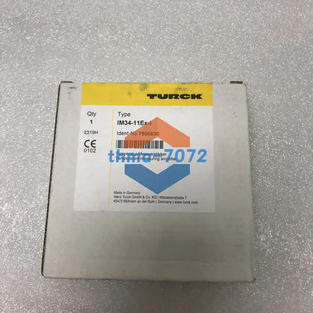 

Turck 1Pc IM34-11EX-I 7506630 New