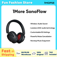 1More Sonoflow Wireless Headphone with Active Noise Cancelling Bluetooth Headset LDAC Hi-Res Audio Over Ear Headset HC905