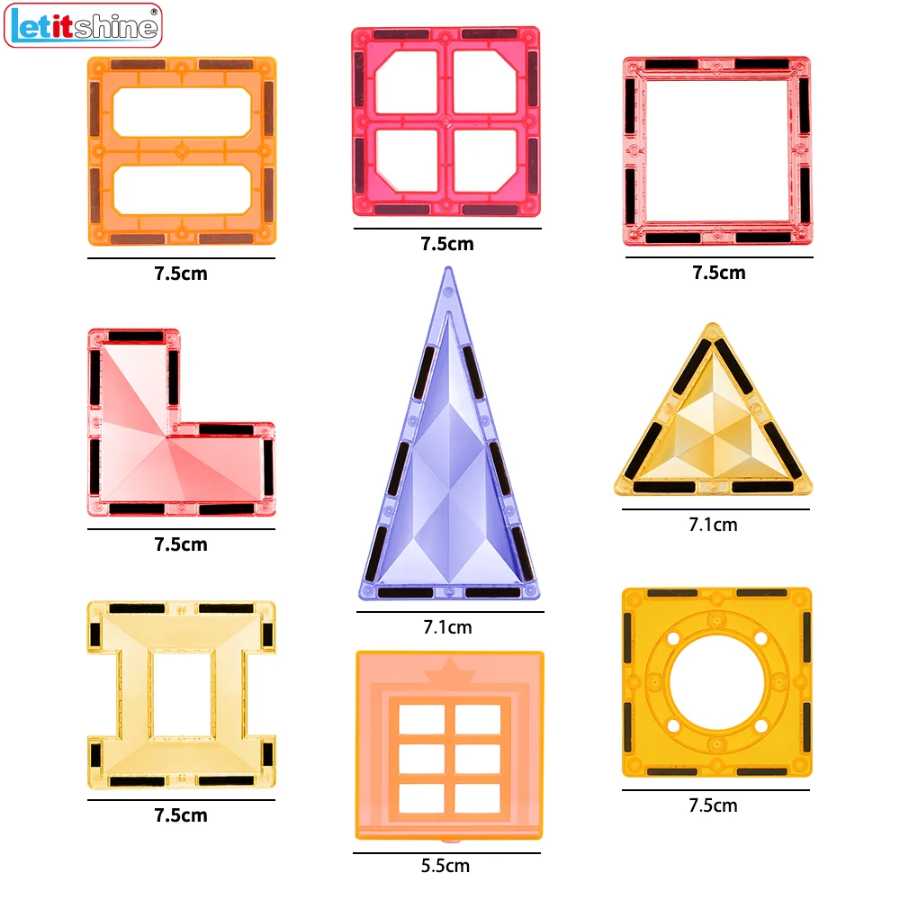 Magnetyczne klocki zabawki Montessori edukacja płytki magnetyczne dla dzieci chłopiec dziewczyna dziecko budownictwo układanie Puzzle zestaw do gry