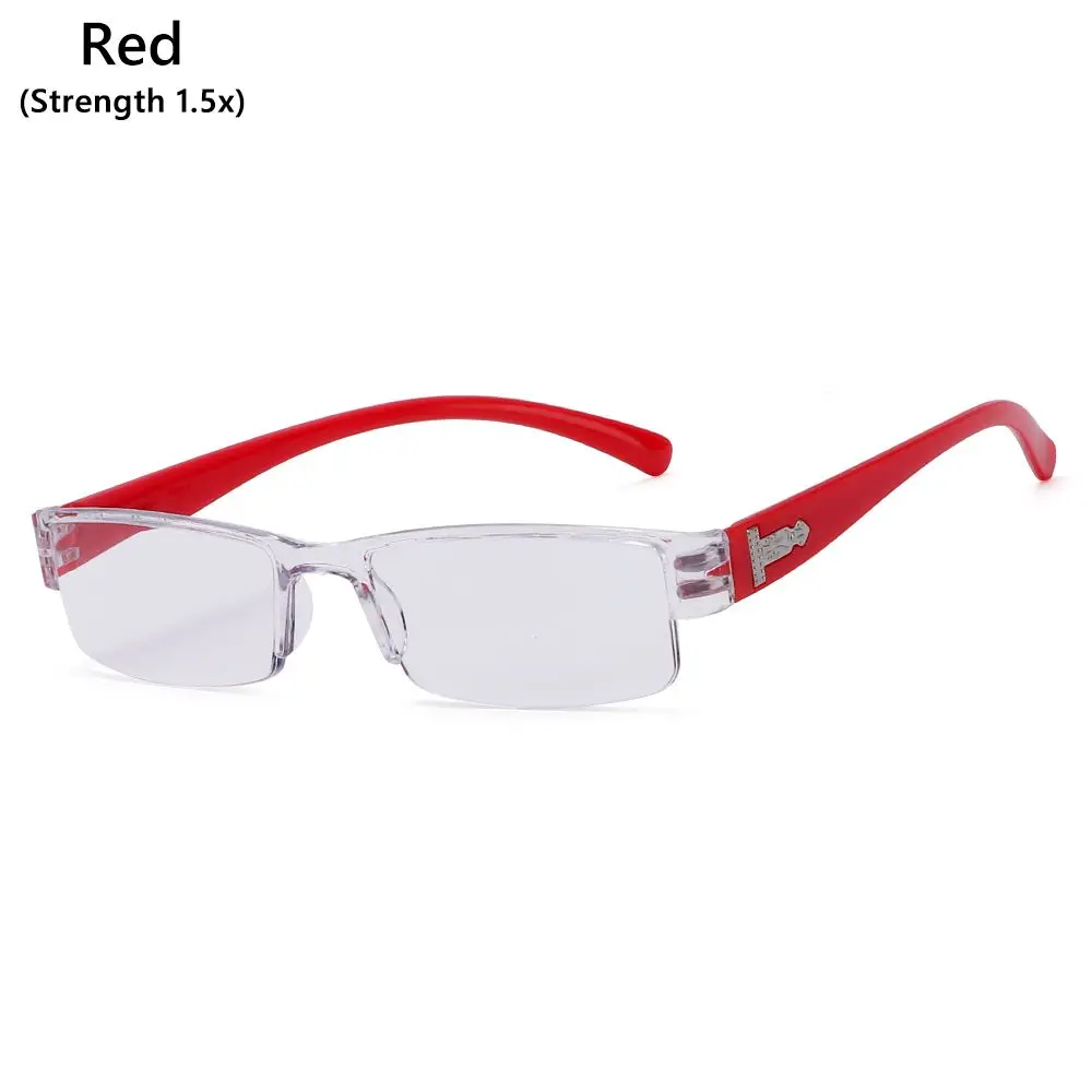 

Fashion Clear Lens Men & Women Reading Glasses Half Frame Presbyopic Glasses Readers Eyewear