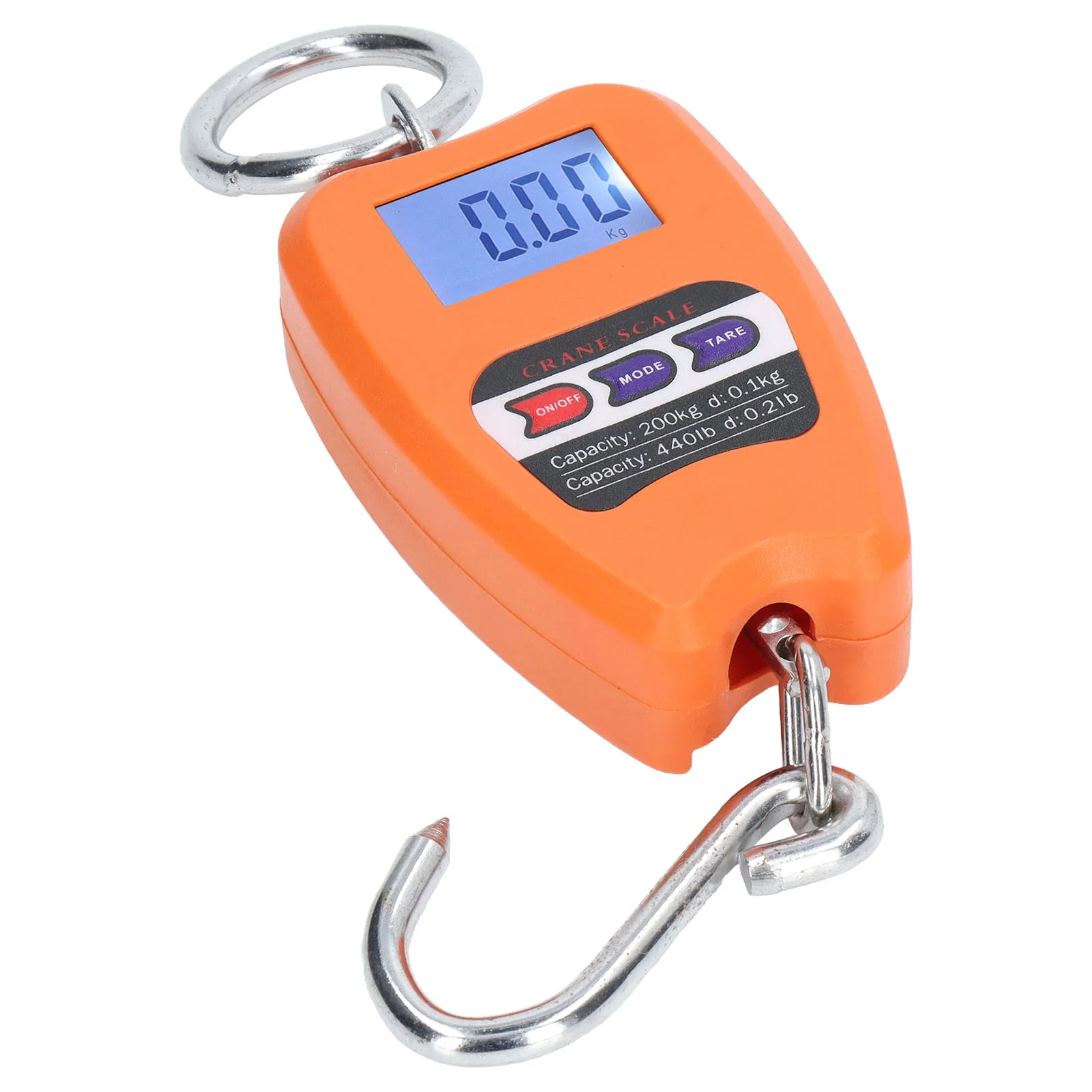 Digital Hanging Scale Portable 200kg Load Bearing Accurate Multifunctional Handheld Mini Hanging Scale with LCD Screen