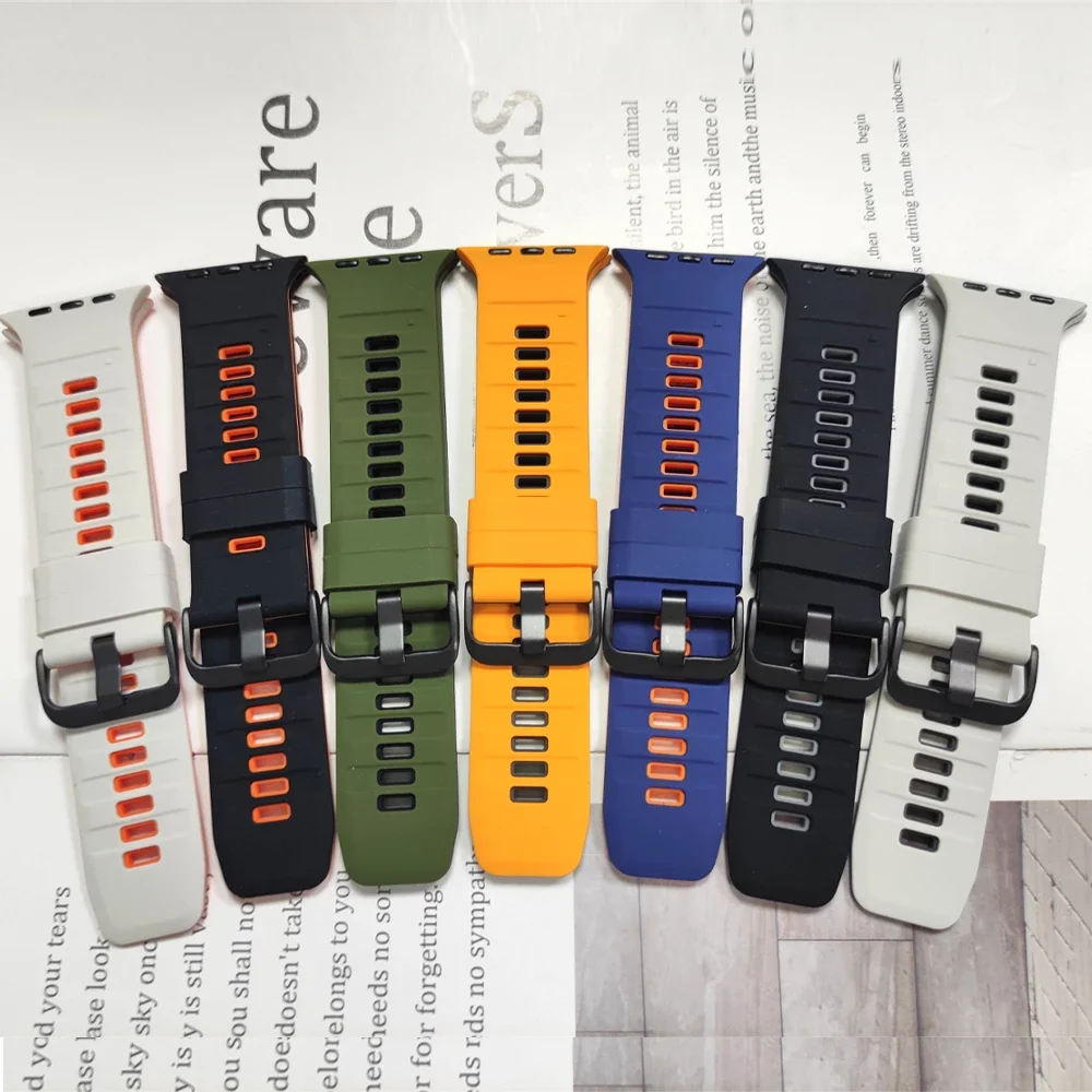 Silikon-Sportarmband für Apple Watch Band 49mm 46mm 45mm 44mm 42mm Correa Armband iWatch Series 11 10 9 8 7 6 5 SE3 Ultra 3 2 – Detail 14