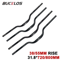 BUCKLOS MTB Handlebar 720mm 800mm Aluminum Alloy 7075 Mountain Bike Handleabar 38mm/55mm Rise Cycling Handle Bicycle Bar Parts
