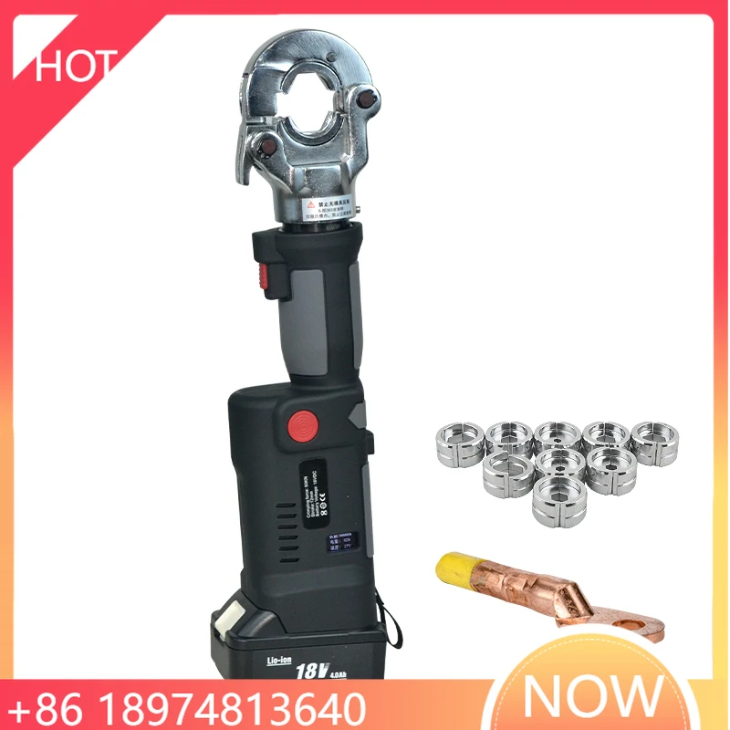 

ES-300 Professional Electric Battery-Powered Cable Copper Tube Crimping Tool Kit With Hydraulic Features Terminal Wire Included