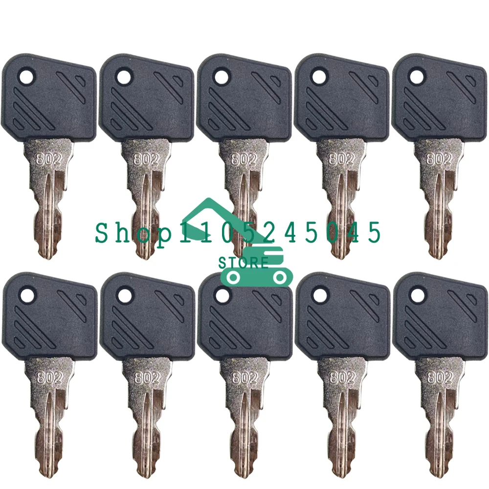 

50 шт. совершенно новых ключей зажигания 802 для погрузчиков Linde E16 L12, прочные ключи