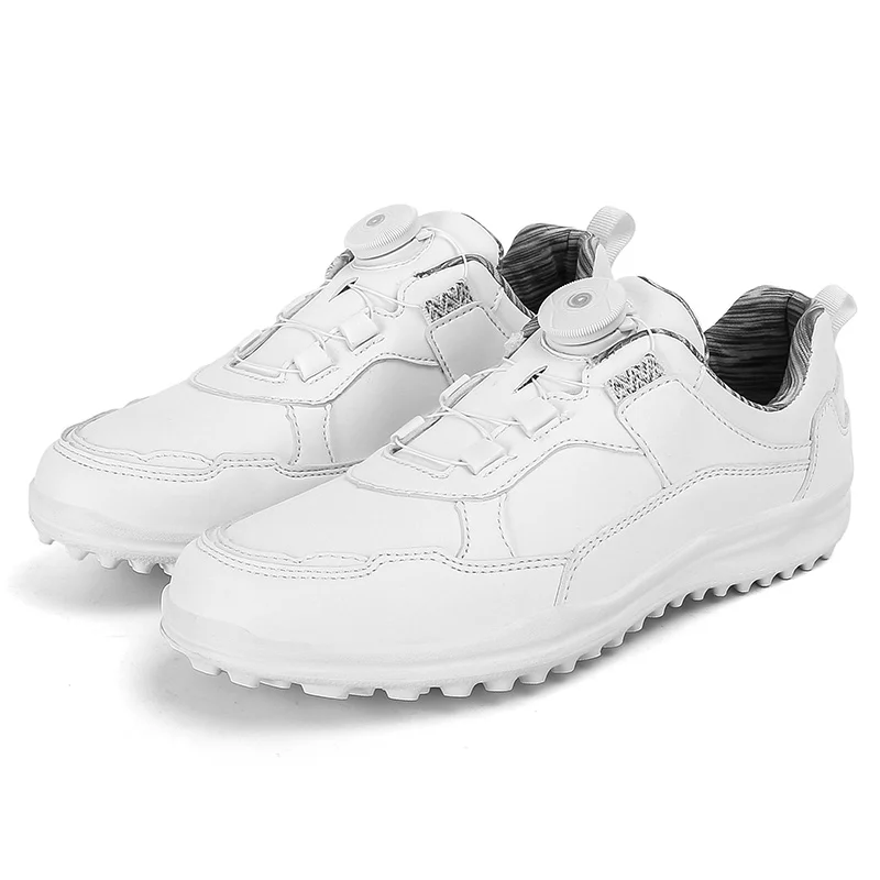 

Women Golf Shoes Leather Outdoor Ladies Walking Soft Sneakers White Women Professional Golf Shoes Designer Trainer