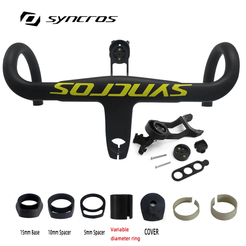 

Syncros Multiple road carbon handlebar and stem carbon bike frame parts 31.8mm 28.6mm angle -11° bicycle parts carbon stem