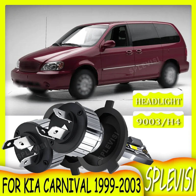 Uniform and Bright Illumination Easy to Install reliable LED headlight High/Low Beam For Kia Carnival 2003 2002 2001 2000 1999