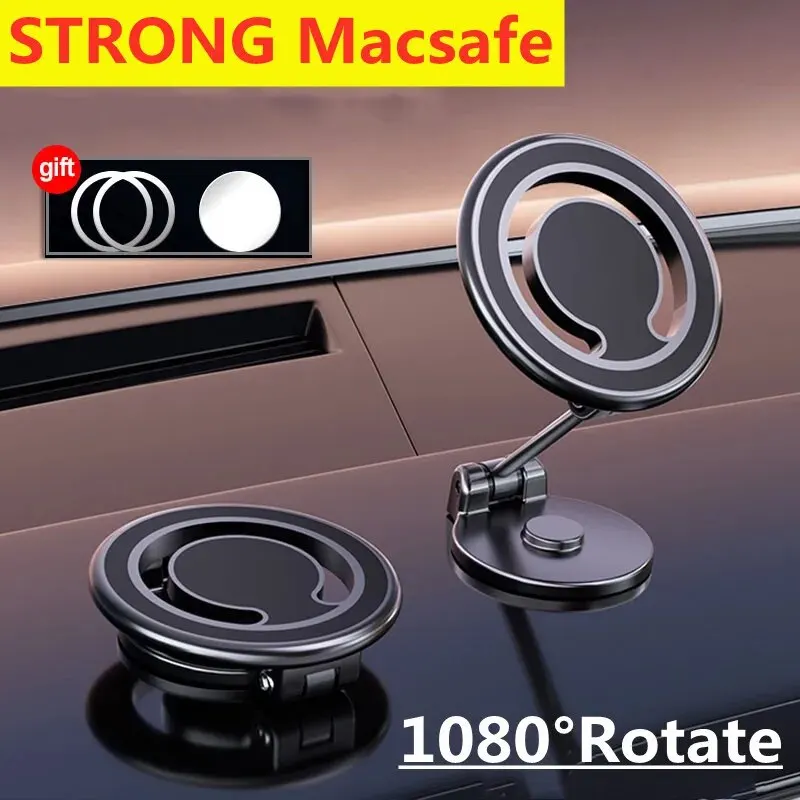 

1080 Magnetic Car Mobile Phone Holder Magnet Car Bracket Mount Cell Smartphone Support in Car For iPhone 15 14 13 Samsung Xiaomi