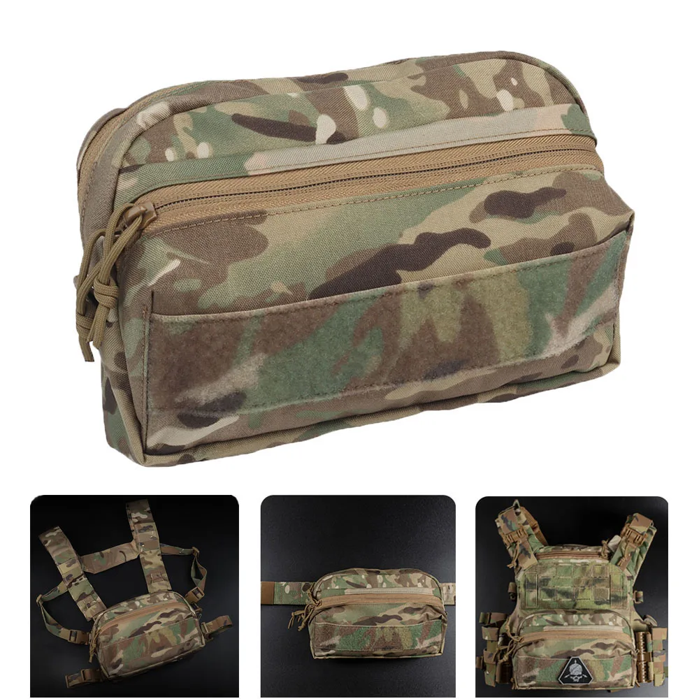 Tactical CCS Pouch MOLLE System  Pouch Double Zipper Utility Bag Hunting Vest Accessory Airsoft Organizers Recycling Bag