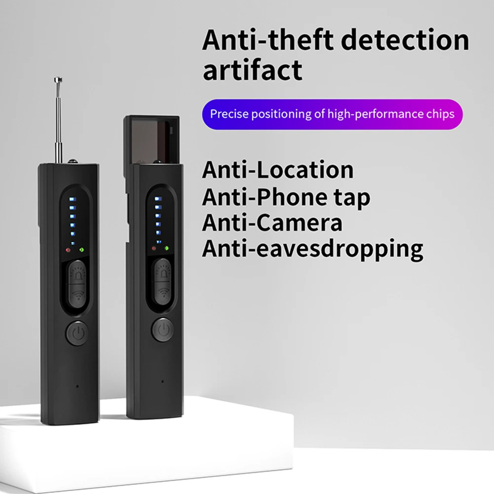 Wireless Signal Scanner Anti Spy Bug Listening Device Pinhole Lens Detect Gadget Security Protection for Home Office Travel