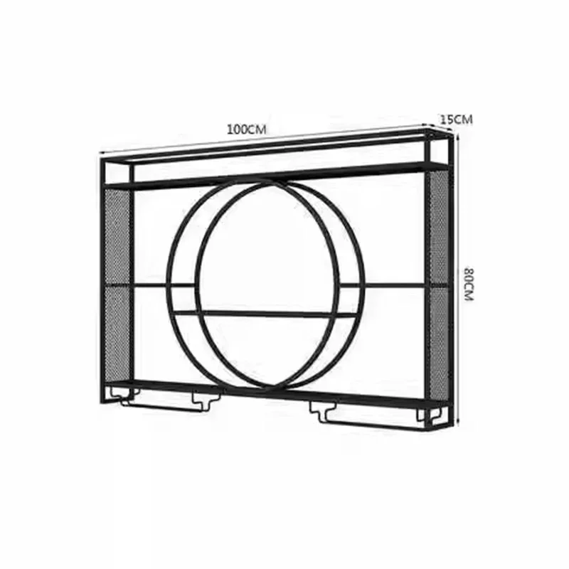 Mini estante de vino de pared europeo, mueble de cocina Industrial, interior, pequeño, moderno, para sala de estar, Club, vitrina, Bar, hogar