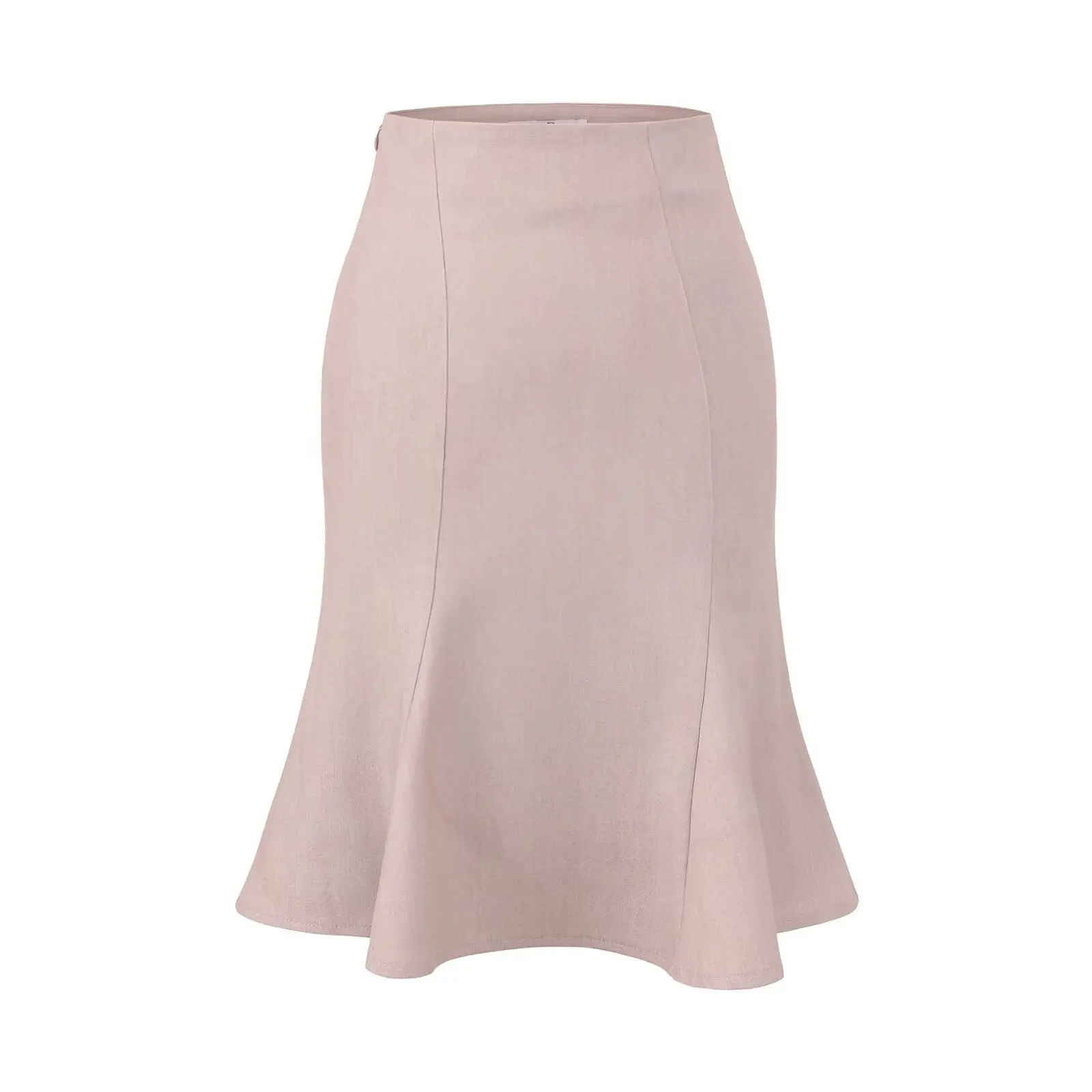 Retro High Waist Asymmetrical Pleated Fi Tail Midi Skirt Women's Early Autumn Design Slimming Deconstructed f Skirt Eleg...