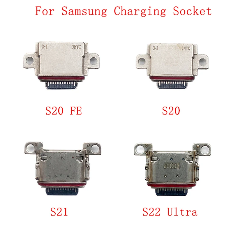 

10Pcs/Lot USB Charging Connector Port Dock Socket For Samsung S22 S21 S20 Charging Port Repair Parts