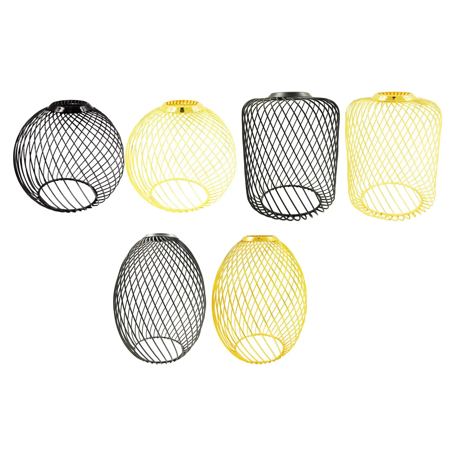 Metal Mesh Pendant Lamp Shade Iron Wire Lampshade Industrial Decorative Hollow