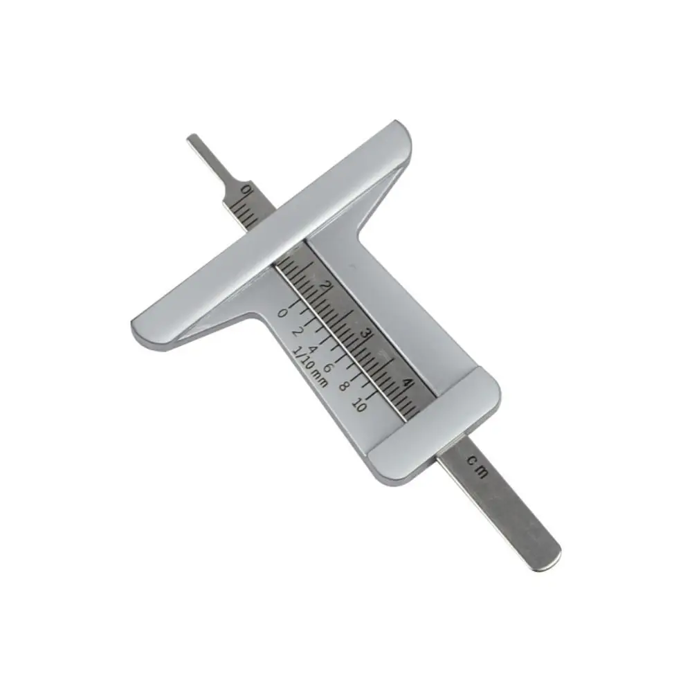 2pcs Precision Tire Tread Depth Gauge Professional 50mm Car Tire Pattern Measuring Ruler Stainless Steel Portable