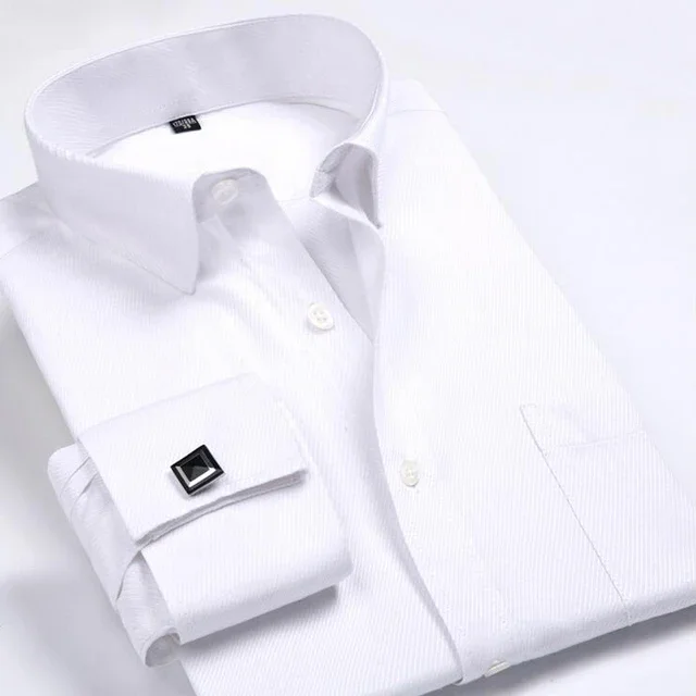 2026 Men's Classic French Cuffs Striped Dress Shirt Single Patch Pocket Cufflink Included Long Sleeve Wedding Shirts - AliExpress 200000343 2026 Men's Classic French Cuffs Striped Dress Shirt Single Patch Pocket Cufflink Included Long Sleeve Wedding Shirts - AliExpress 200000343