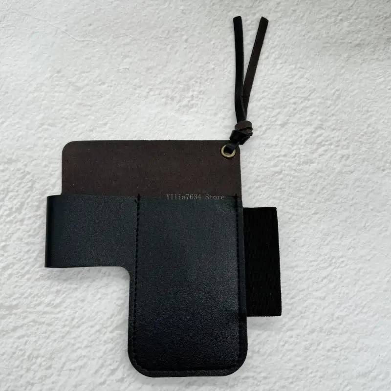 Leather Pen Storage Case Multi Compartment Waist Pen Organiser Storage Pouches