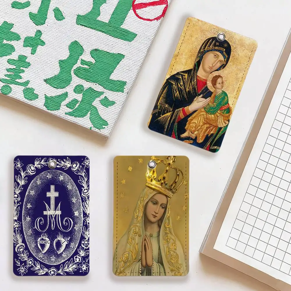 

Immaculate Conception Card Holder For Daily Travel, Bus Card, Access Cards Protector, Suitable For Daily Use.