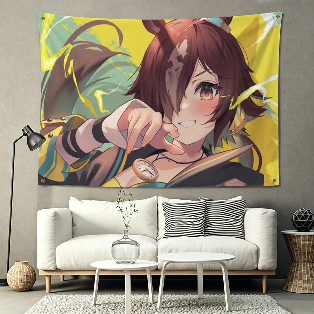 Vodka UmaMusume UMA Flags for Bedrooms Home Decor Items Outdoor Decors Garage Decoration Flaga 6