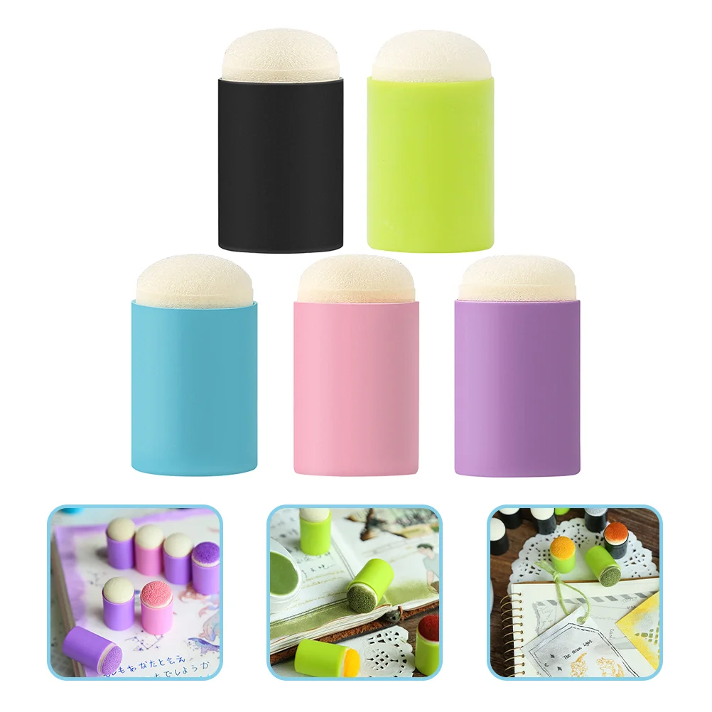 10 Pcs Ink Pad Smudge Sponge Painting Seal Daubers Draw Finger Kids Toy Child Drawing