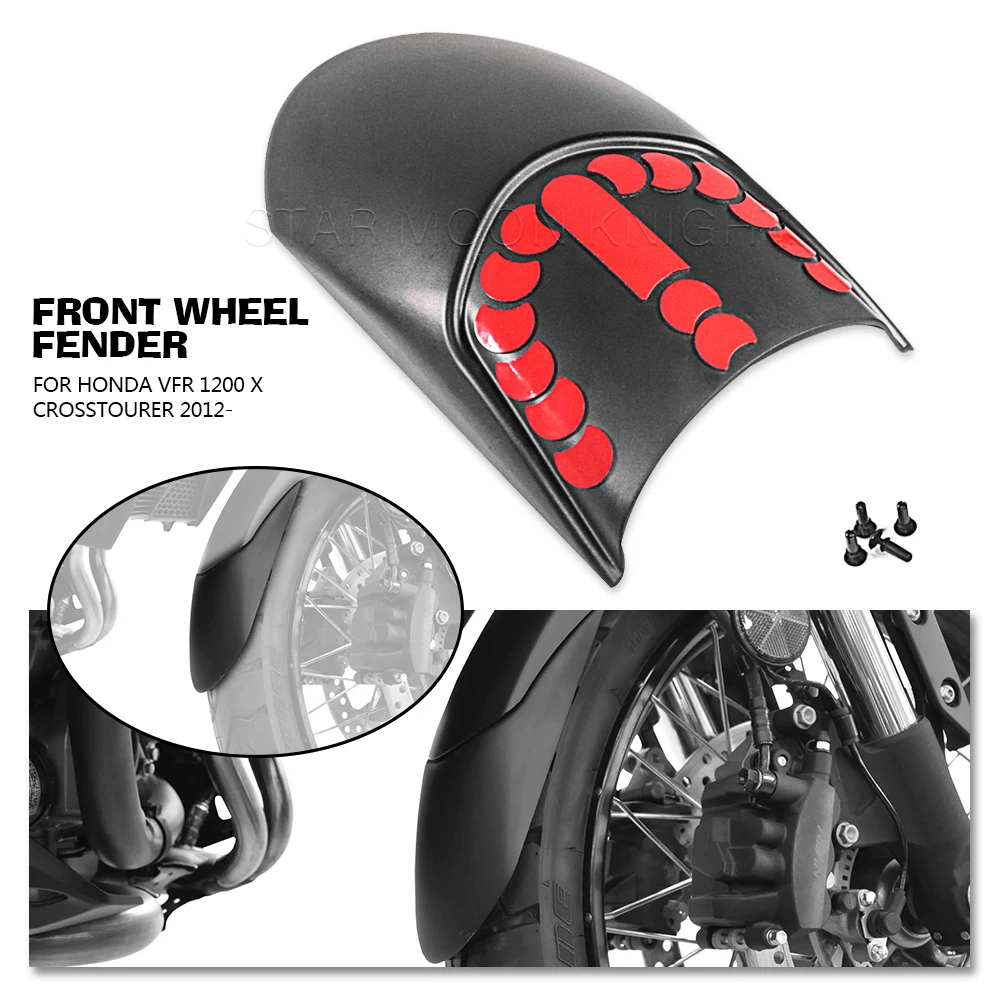 

Front Fender ABS Plastic Mudguard Extender Splash Guard Tire Hugger Extension For Honda VFR 1200 X VFR1200X Crosstourer 2012 -