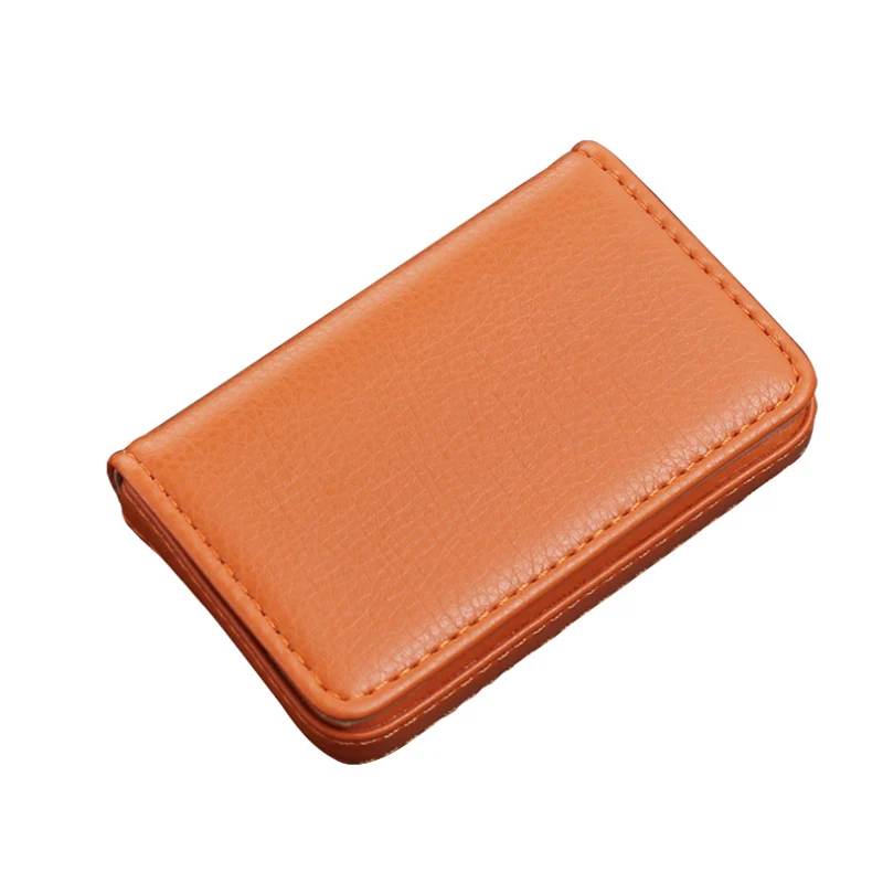 Business Card Holder Case PU Leather Pocket Card Holder with Magnetic Shut Name Card Holder