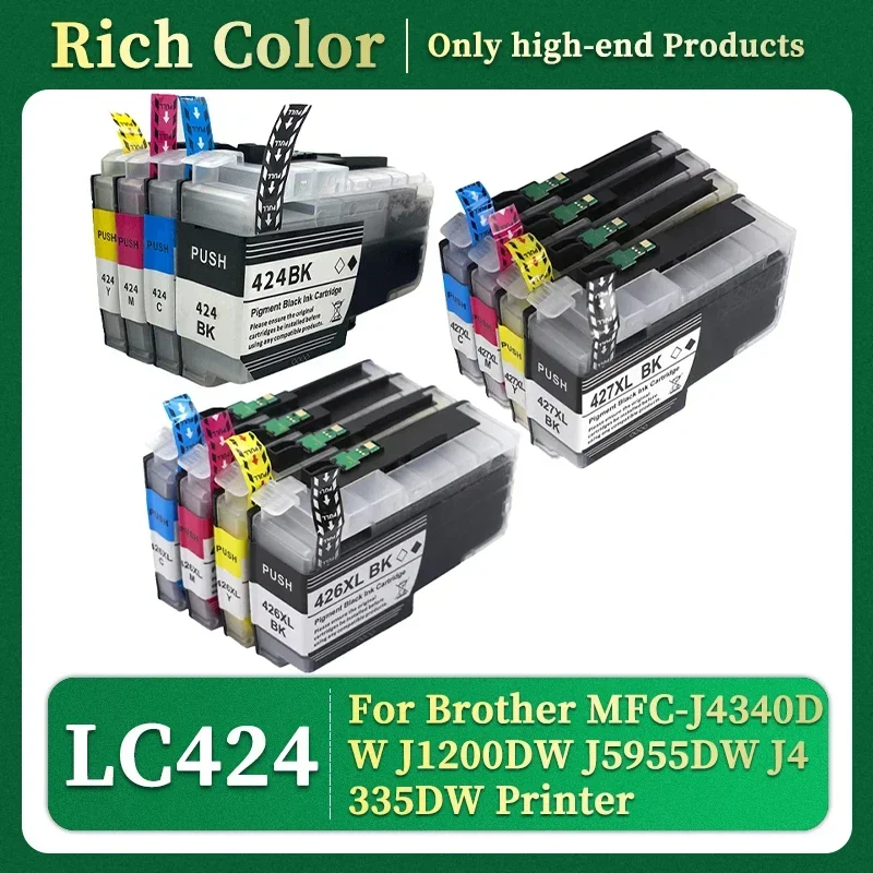 LC424 LC426 LC427 LC-424 LC-426XL LC427XL Ink Cartridge Compatible For Brother MFC-J4340DW J1200DW J5955DW J4335DW J4535DW