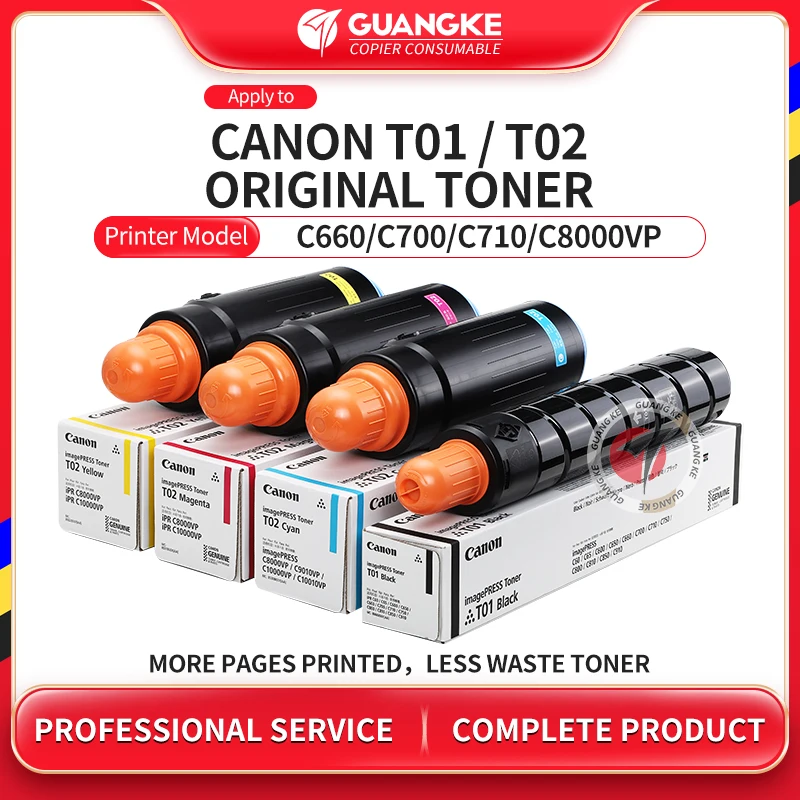 Оригинальный тонер-картридж T01 T02 для Canon IR C60 C65 C600 C650 C660 C700 C710 C750 C800, японский копир T 01 T-02, цветной порошок