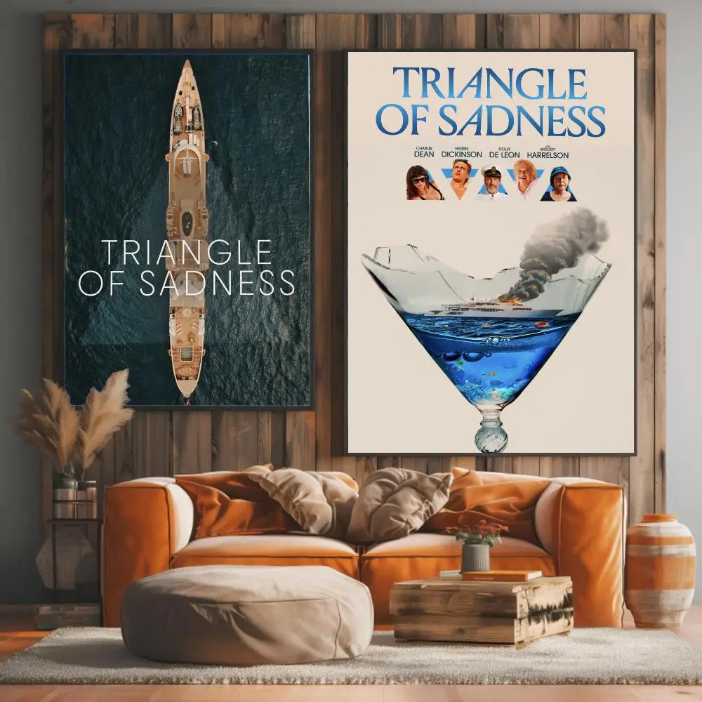 classic movie T-Triangle of Sadness-S Painting Calligraphy Artwork for Living Room Bedroom Office Home Decor