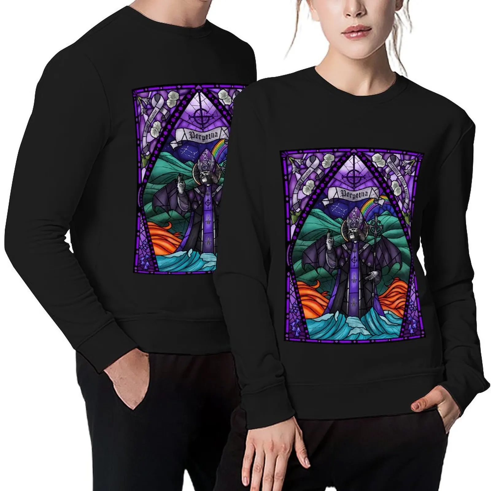 

Perpetua Stained Glass Pullover men's clothes autumn men clothing men's clothing new sweatshirts