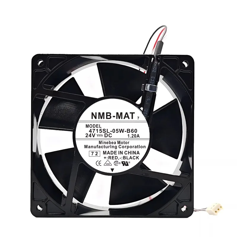 

Original Cooling Fan for NMB 4715SL-05W-B60 -D00 24V 1.2A Aluminum Frame Cooler Fan 12038 120*120*38 Mm