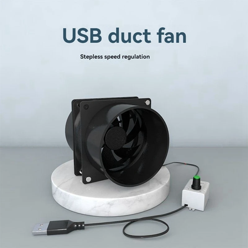 Ventilateur à Vitesse Réglable par USB, Absorbeur de struction ée ESD, Extracteur en Fporcelaine, Conduit d'Extrusion