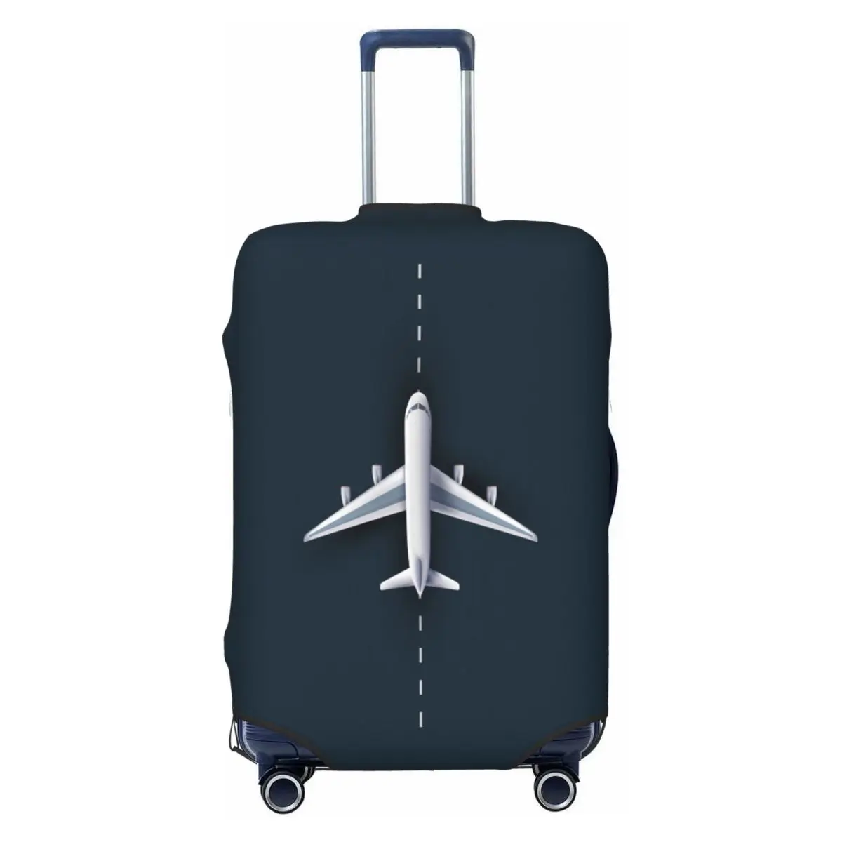 カスタム航空飛行機スーツケースカバー、洗えるパイロットエアファイタートラベルラゲッジカバー、18-32