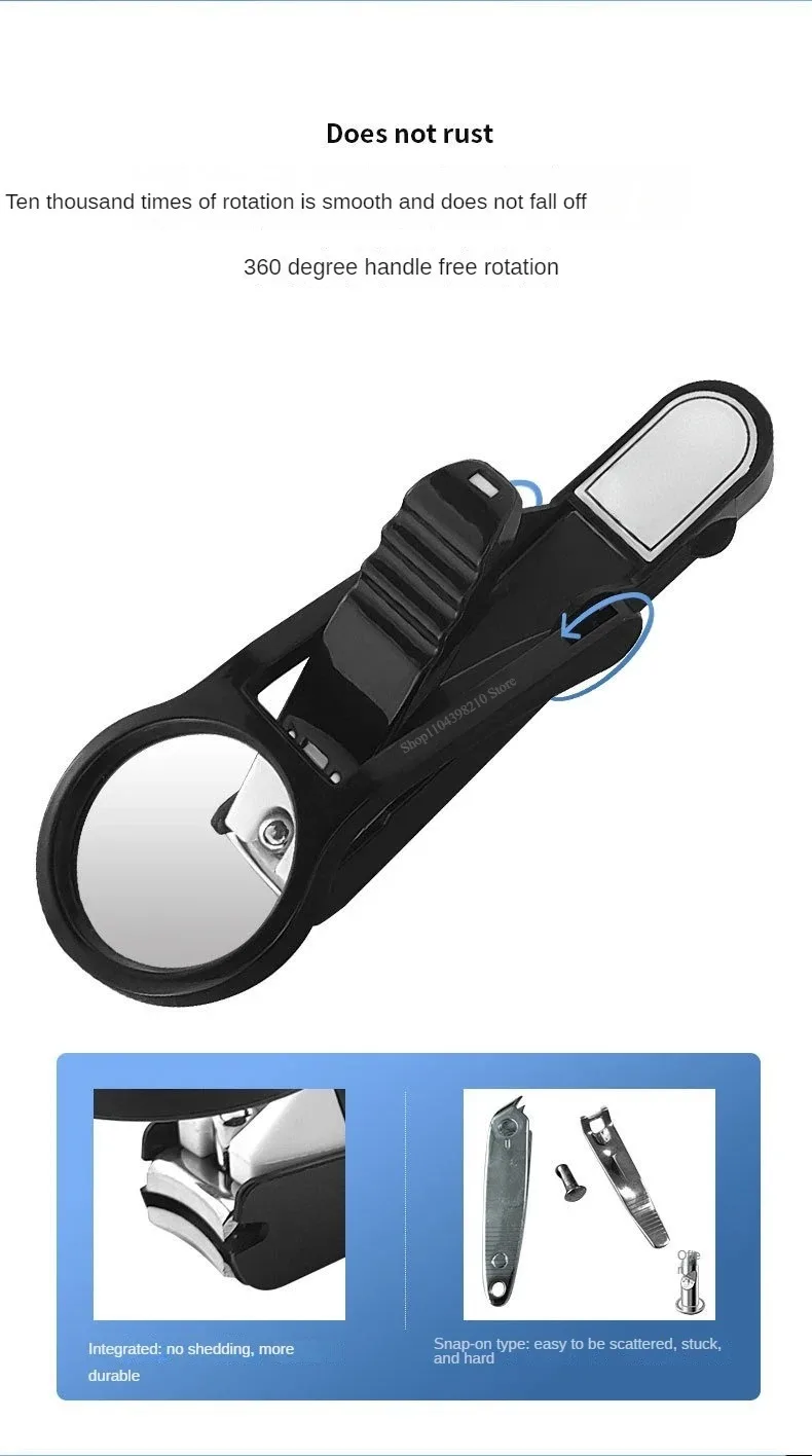 拡大鏡付き多機能飛沫防止爪切り - 高齢者向けの独創的なデザイン