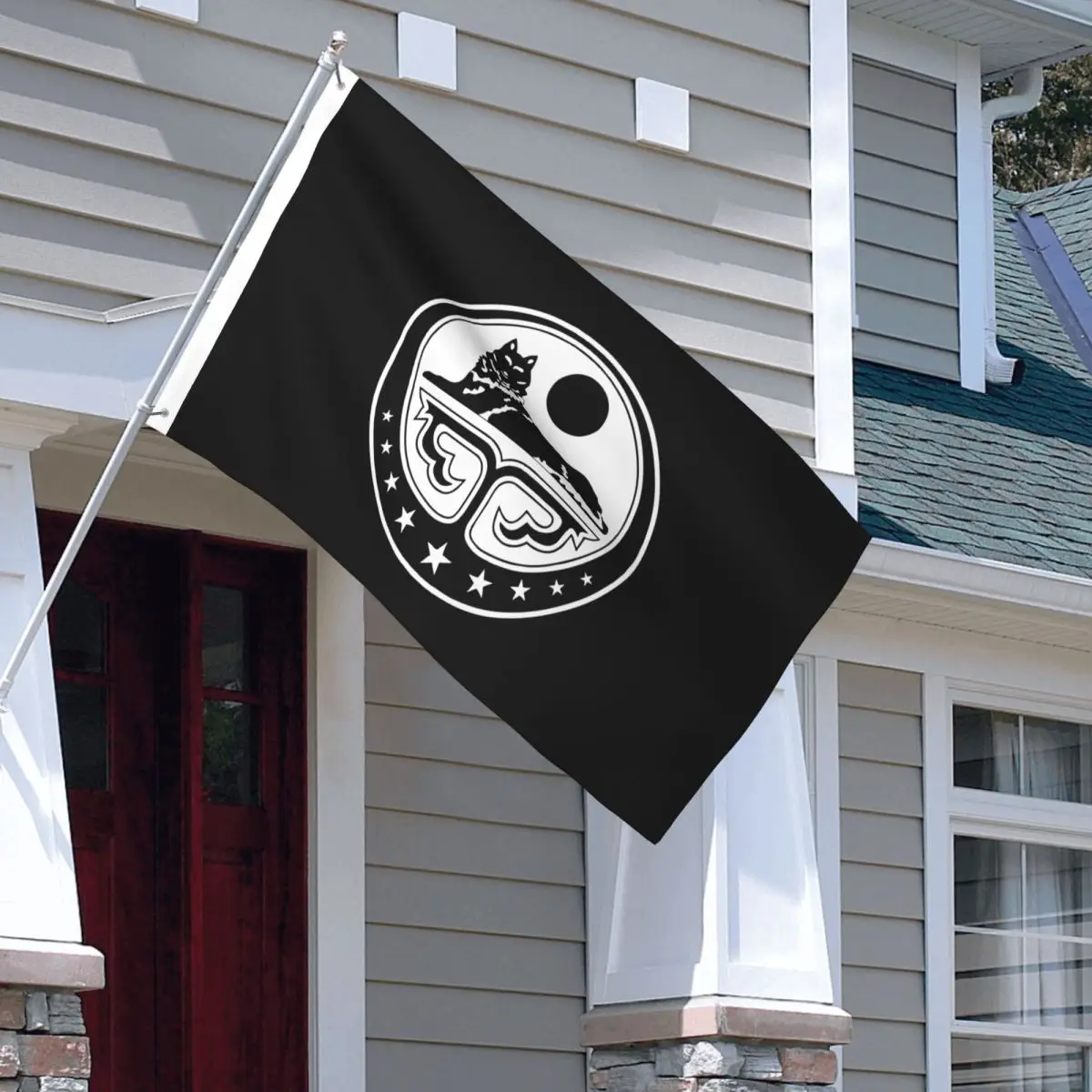 Chechen Coat Of Arms Ichkeria Flags Vivid Color Outdoor Banner Polyester Home Room Dorm Wall Decor 3x5 FT