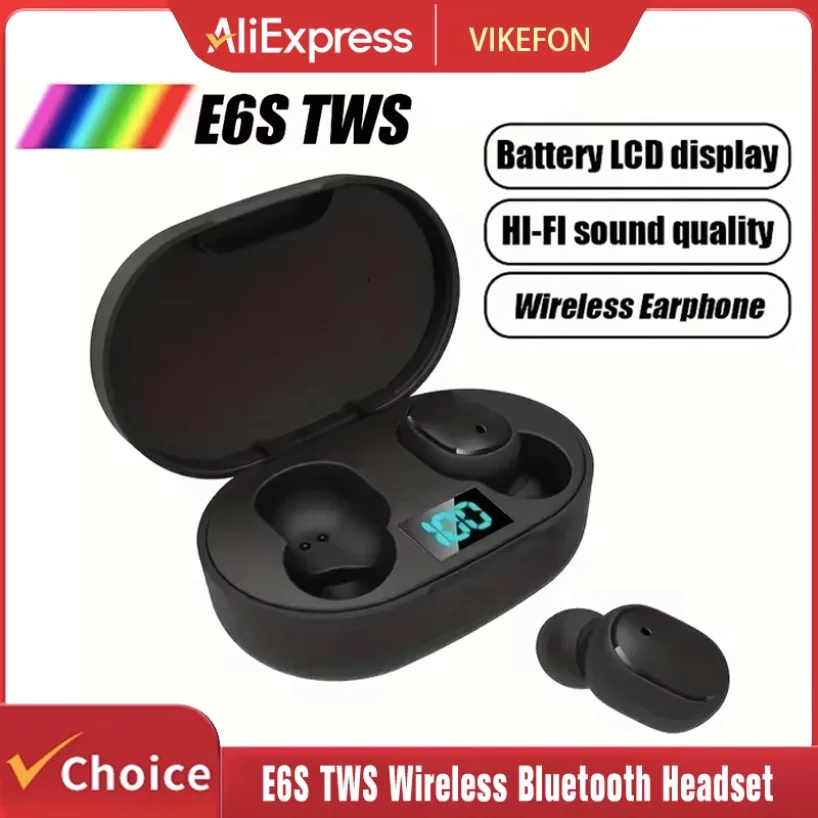 

Оригинальная беспроводная Bluetooth-гарнитура E6S TWS, водонепроницаемые наушники с шумоподавлением и микрофоном, беспроводные наушники, Bluetooth-наушники