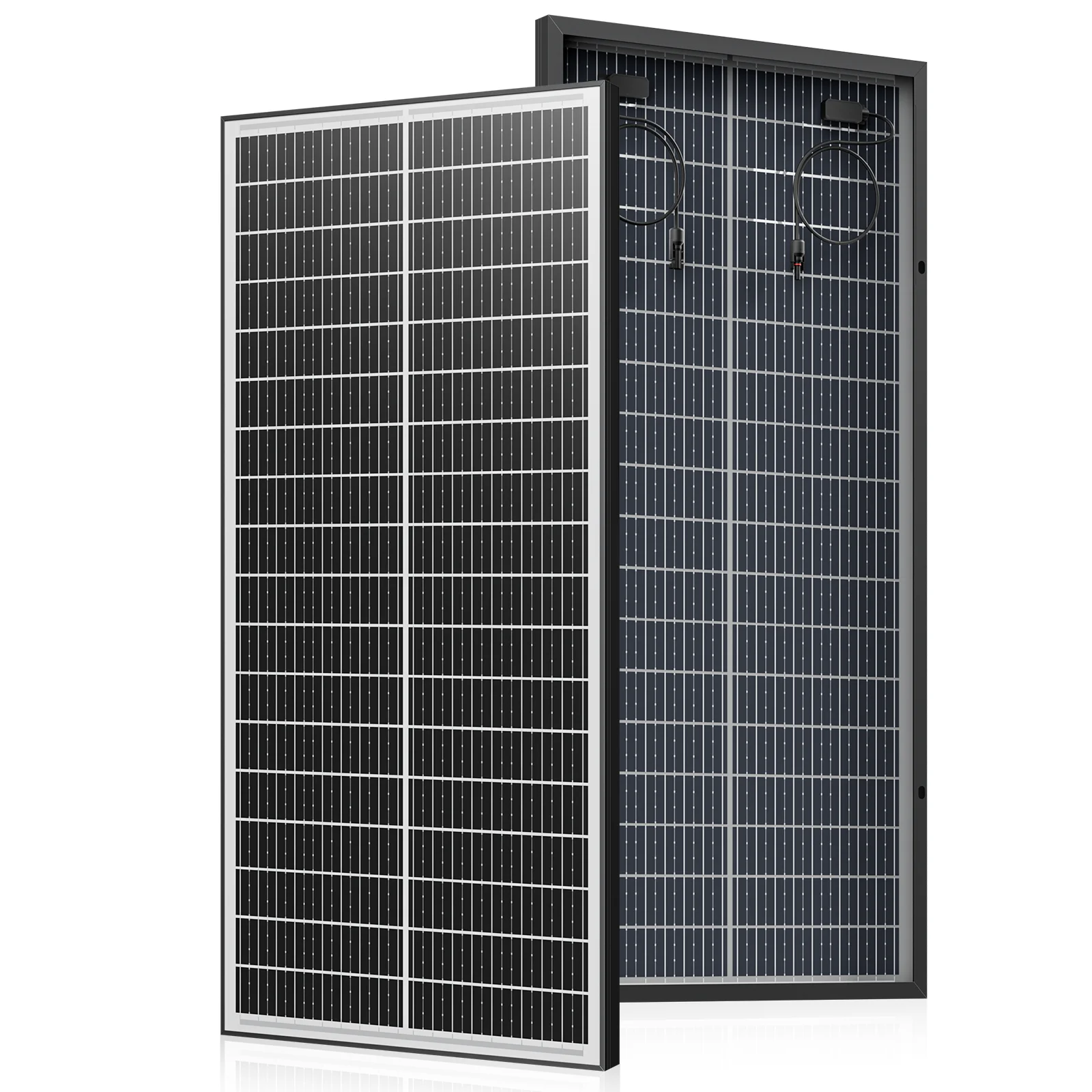 RVPOZWER 400W/200W/100W 12V dubbelzijdige zonnepanelen monokristallijn 25,5% hoog rendement 18BB cellen PV-energie voor thuisdaken